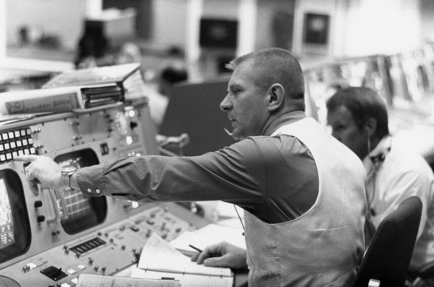 Bývalý ředitel NASA Gene Kranz byl u misí Gemini i Apollo, včetně Apollo 11. Foto: NASA