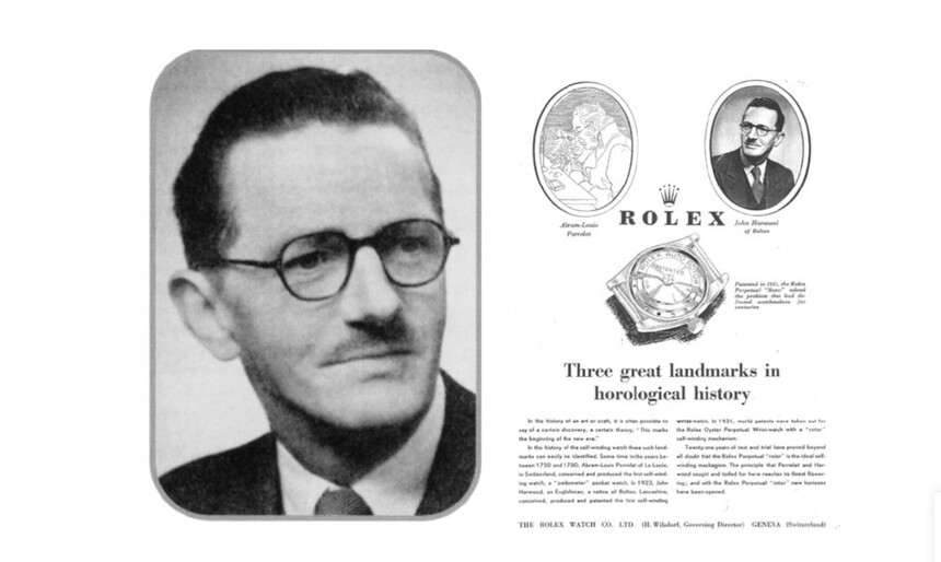 Reklama zegarków Rolex Oyster Perpetual z 1956 roku. Źródło: www.prestige-watches.co.uk