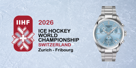 Tissot PR 100 IIHF 2026 – Hokejowa edycja w bladoniebieskim