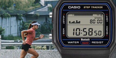 Retro Casio F-B100 z krokomierzem – coś w rodzaju modelu F91, który można połączyć z telefonem komórkowym