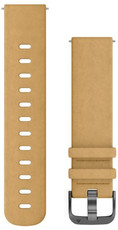 Pasek skórzany Garmin 20mm (do Venu, Venu Sq, Venu Sq 2, Venu 2 plus itp.), beżowy, Quick Release, 010-12691-04