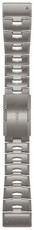 Bransoleta tytanowa Garmin 26mm (do Garmin Fenix 8/7X/6X (51mm), Tactix itd.), szary, QuickFit, 010-12864-08