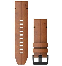 Pasek skórzany Garmin 26mm (do Garmin Fenix 8/7X/6X (51mm), Tactix itd.), brązowy, QuickFit, 010-12864-05