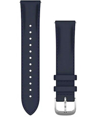 Skórzany pasek Garmin 20mm (pro Venu, Venu Sq, Venu 2 plus aj.), niebieski, Quick Release