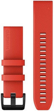 Pasek silikonowy Garmin 22mm (do Garmin Fenix 8/7/6 (47mm), Epix 2 itp.), czerwony V1, QuickFit, 010-12901-02