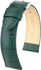 Skórzany pasek Hirsch Duke L 01028040-2, zielony, skóra cielęca, długość L, Quick Release
