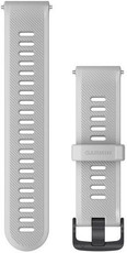 Pasek Garmin Forerunner 745, silikonowy, biały, czarna klamra