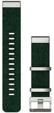 Pasek nylonowy Garmin 22mm (do Garmin Fenix 8/7/6 (47mm), Epix 2 i inne), zielony, QuickFit, 010-13008-00