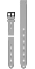 Silikonowy pasek Garmin 26mm (pro Garmin Fenix 8/7X/6X (51mm), Tactix aj.), szary, QuickFit, + przedłużona część 