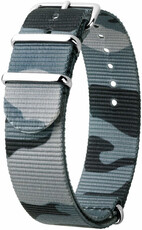 pasek nylonowy Hirsch Rush L 40406038-2, moro/niebieski, moro, długość L, Quick Release