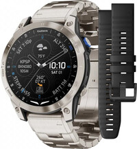 Garmin D2 Mach 1, Vented Titanium Bracelet (+ pasek zamienny)