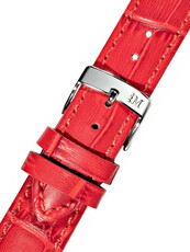 Skórzany pasek Morellato Lady Bolle 5192480.083 S, czerwony, Quick Release