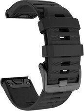 Pasek silikonowy Ricardo 22mm (do Garmin Fenix 8/7/6 (47mm), Epix 2 itd.), czarny V1, QuickFit