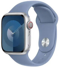 Silikonowy pasek Apple (pro Apple Watch 38/40/41mm), niebieski V1, rozmiar S/M