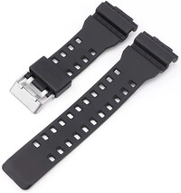 Plastikowy pasek  Ricardo 16mm (pro Casio G-Shock GA-100, GA-110, GD-120, GLS-100), czarny V1