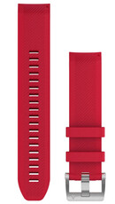 Pasek silikonowy Garmin 22mm (do Garmin Fenix 8/7/6 (47mm), Epix 2 aj.), czerwony V4, QuickFit, 010-12738-17