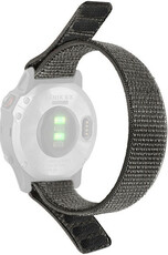 Nylonowy pasek Ricardo 26mm (pro Garmin Fenix 8/7X/6X (51mm), Tactix aj.), szary, przewlekany