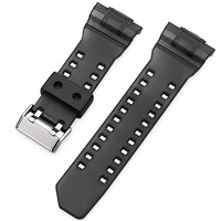 Pasek plastikowy Ricardo Cassola 16m (do Casio G-Shock GA-100, GA-110, GD-120, GLS-100), czarny, przezroczysty