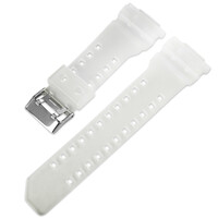 Pasek plastikowy Ricardo Cassola 16mm (do Casio G-Shock GA-100, GA-110, GD-120, GLS-100), biały, przezroczysty