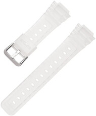 Pasek plastikowy Ricardo Ribolla 16mm (do Casio G-Shock GA-2100/GA-2110, DW-5600, GW-6900), biały, przezroczysty