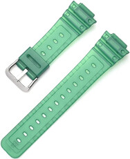 pasek plastikowy Ricardo Ribolla 16mm (do Casio G-Shock GA-2100/GA-2110, DW-5600, GW-6900), zielony, przezroczysty