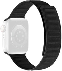 Pasek tekstylny Ricardo (pro Apple Watch 42/44/45/49mm), czarny, magnetyczny