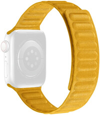 pasek tekstylny Ricardo (do Apple Watch 42/44/45/49mm), żółty, magnetyczny