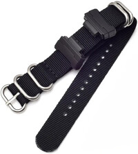 Pasek tekstylny Ricardo Opicina 22mm (do Casio G-Shock GA-100/110/120, DW-5600, GD-100), czarny, NATO