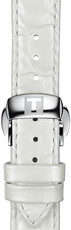 Skórzany pasek Tissot T852.036.795 16mm, biały