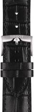 Skórzany pasek Tissot T852.041.653 22mm, czarny, Quick Release