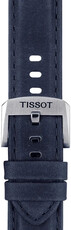 Skórzany pasek Tissot T852.046.831 20mm, niebieski