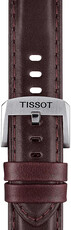 Skórzany pasek Tissot T852.046.836 20mm, brązowy
