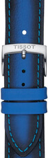 Skórzany pasek Tissot T852.046.840 20mm, niebieski