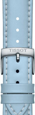 Pasek skórzany Tissot T852.048.148 18mm, niebieski, Quick Release