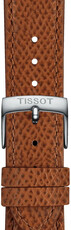 Skórzany pasek Tissot T852.049.063 18mm, brązowy