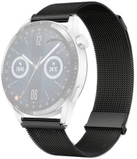 Bransoleta ze stali nierdzewnej Ricardo 20mm (do Garmin Venu, Venu Sq, Venu Sq 2, Venu 2 plus itd.), czarna, bransoleta milanese, Quick Release