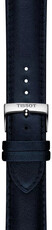 Skórzany pasek Tissot T852.050.301 22mm, niebieski, vegan, Quick Release