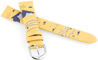 Pasek z eco-skóry JVD RJ7224.1 16mm, żółty, dziecięcy