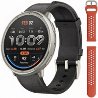 Amazfit Active 2 Premium (Round) Black Leather (+pasek zamienny)