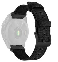 Nylonowy pasek Ricardo 26mm (pro Garmin Fenix 8/7X/6X (51mm), Tactix aj.), czarny V4, QuickFit