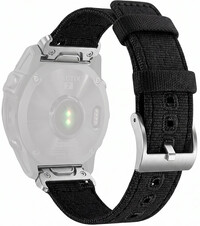 Pasek nylonowy Ricardo Ortisei 22mm, Black, QuickFit