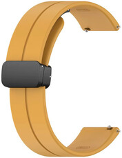 Pasek silikonowy Ricardo 22 mm (do Huawei Watch GT 4, 5), żółty, Quick Release