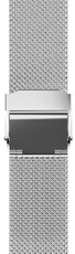 Stalowa bransoleta JVD RBR14C819-MESH 16mm, srebrny, mediolański