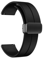 Silikonowy pasek Ricardo 20 mm (dla Amazfit Active 2), czarny V2, Quick Release