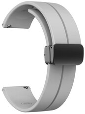 Silikonowy pasek Ricardo 22mm (pro Amazfit Bip 5, 6), szary, Quick Release
