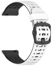 Pasek silikonowy Ricardo Pejo 22mm, White/Black, Quick Release