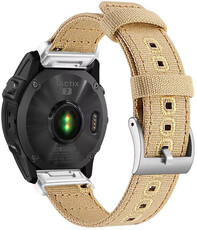 Pasek nylonowy Ricardo 26 mm (do Garmin Fenix 8/7X/6X (51 mm), Tactix itp.), beżowy, QuickFit