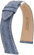 Naturalny pasek Hirsch Fibre Plant L 04299082-2, niebieski, naturalne włókna, długość L, Quick Release Limited Edition