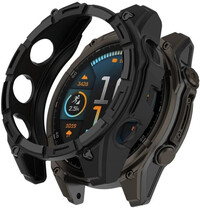 Osłona ochronna (dla Garmin Fenix 8, 47 mm), silikonowa, czarna