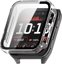 Osłona ochronna (pro Garmin Venu X1), plastikowy, przezroczysty  + szkiełko